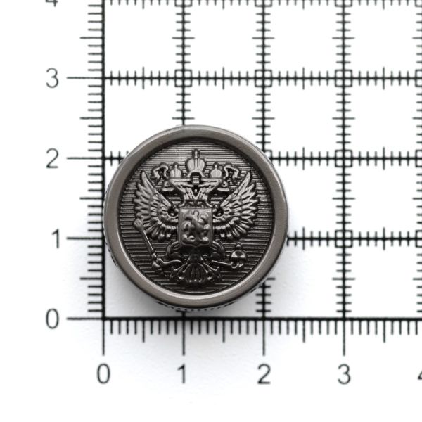 Пуговицы на ножке 36L (23мм), металл (m.nickel (матовый черный никель)), 12 шт, ME354