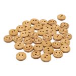 Пуговицы на 2 прокола Handmade 20L (12,5мм), дерево (Yellow (желтый)), W21, 36 шт