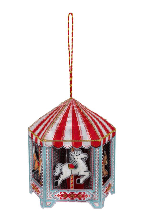 Набор для вышивания нитками Panna, Игрушка. Карусель, 16.5х19 см