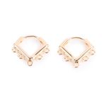 Швензы 15х15 мм, 10 шт (5х2 шт), 02 под золото, Zlatka FMK-H21