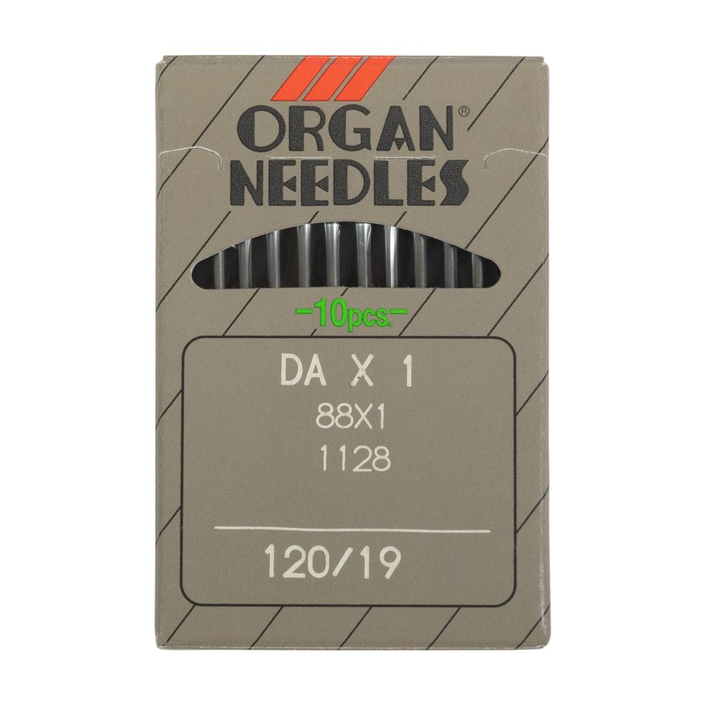 Иглы для промышленных швейных машин Organ DA*1, 10 шт, 120