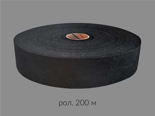 Лента корсажная клеевая перфорированная 60.0 мм / 200 метров, 50 г/м², цв. черный, 23650 9/1/40/1/9, БрючникоФФ