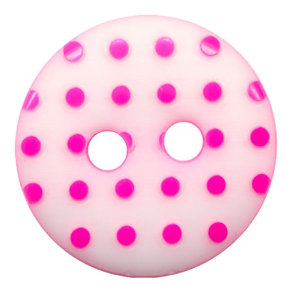 Пуговицы детские 11 мм, 36 шт, А 001/С299 белый/розовый, Gamma AY 9955