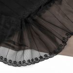 Кружево на сетке широкое 130 мм, диз. 202, цв.черный уп. 13.71 м, Kruzhevo