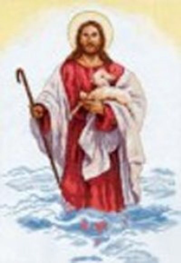 Набор для вышивания нитками Алиса, Христос 32х45 см