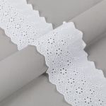 Кружево шитьё 95 мм / 9±0.2 метров, Турция, белый, Gamma GYEM-9501