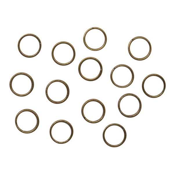 Колечко для бижутерии двойное 7.0 мм, 14 шт, 27283 бронза
