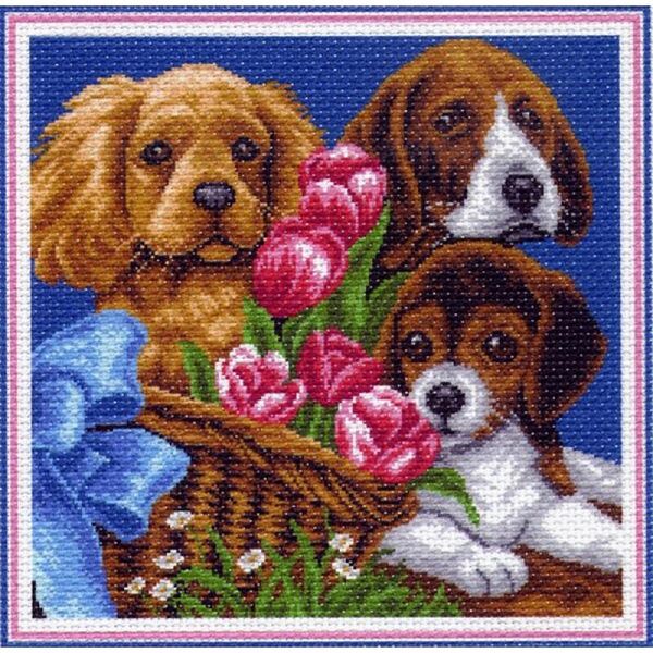 Набор для вышивания нитками Матренин Посад, Поздравляем! 41х41 см