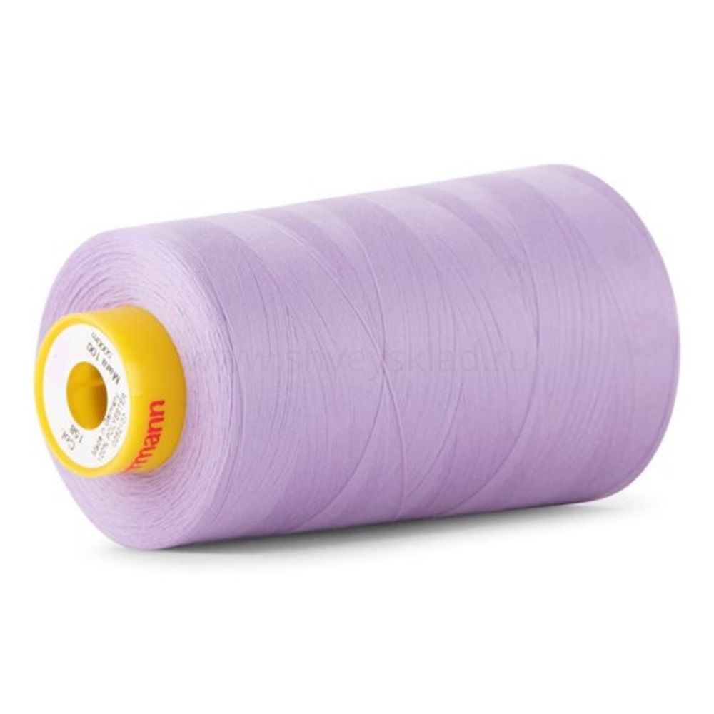 Нитка особо тонкая Gutermann Mara №150 (150/2), 5000 м, 713961, цв. 158 св.сиреневый, 1 катушка