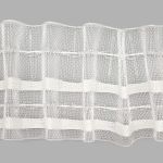 Лента (тесьма) шторная: сборка параллельная (1:2.5) 60 мм / 50 метров, (2 ряда петель, 2 шнура), прозрачный, C701M