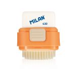 Ластик квадратный в защитном пенале с щеточкой 15,7х9,5х5 см, 16 шт, Milan 4901116FA