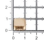 Зажим для ленты/стропы 10х10 мм, золото, 50 шт