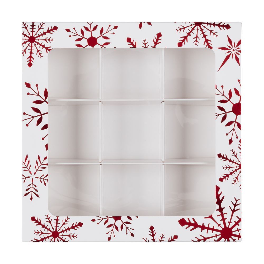 Коробка для 9 конфет 13.8х13.8х3.8 см, Метелица, S-Chief, CBC-028