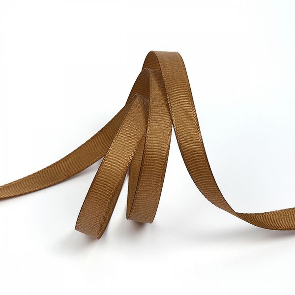 Лента репсовая (в рубчик) 10.0 мм, 840 коричневый уп. 27,4м