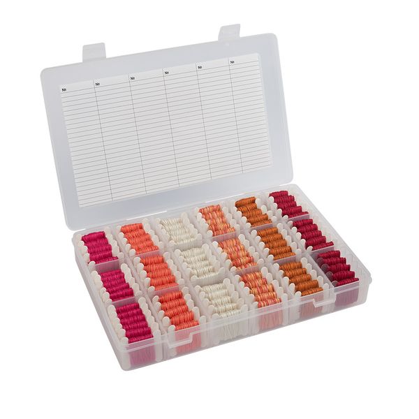 Органайзер для ниток мулине 27.5х18х4.1 см, пластик, Gamma ОМ-001