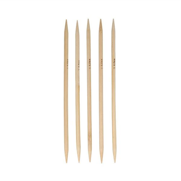Спицы чулочные бамбук ⌀6.0 мм, 20 см, Gamma BC2