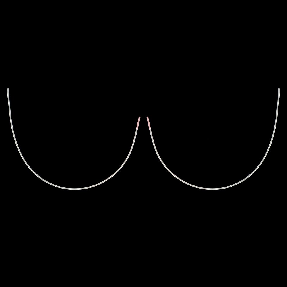 Косточки для бюстгальтера (каркасы) металл 165х304 мм, 50 шт