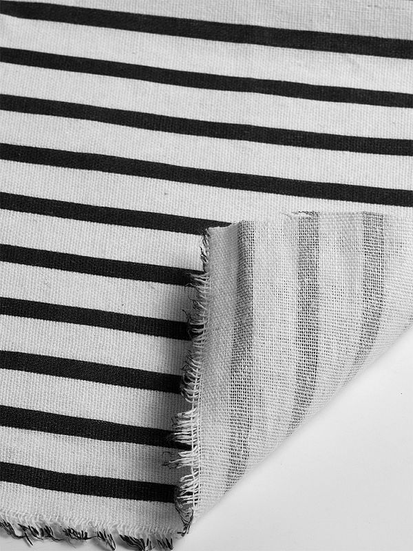 Льняная ткань 140 г/м², 150 см / 3 метра, TBY.DJ.13-1-3, цв.черный