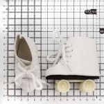 Ботиночки 8х3,5х8см, пара, белый