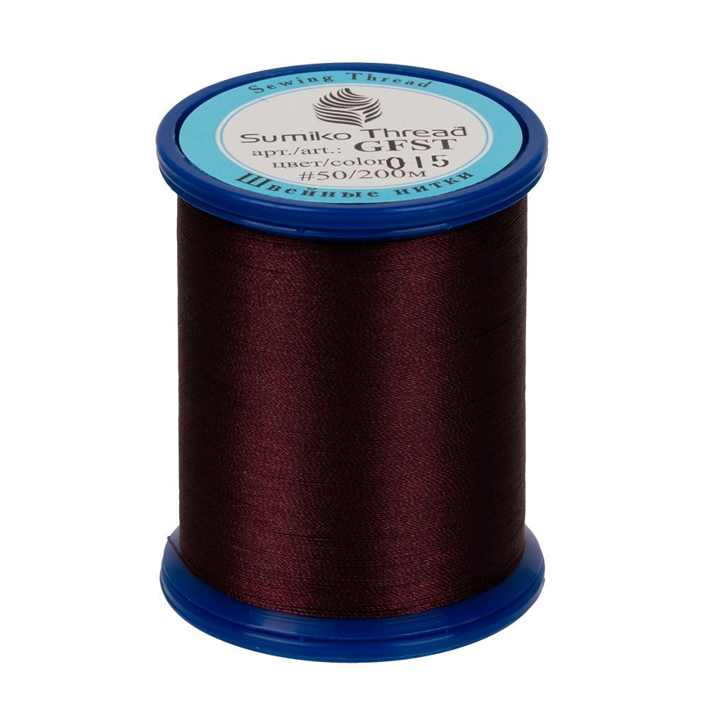 Нитки вышивальные SumikoThread 200 м, (219 ярд), 015 т.бордовый