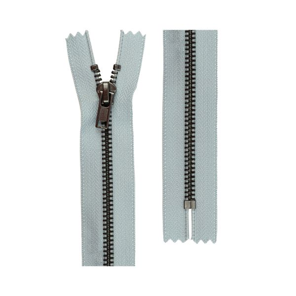 Молния металл Т5 (5 мм) 1 зам., разъем., 60 см, оксид (черный никель), 10 шт, №317 жемчужный, Gamma ZIP 5B