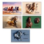 Альбом для рисования 100 г/м², A4 29.5х20.2 см, 40 л. на скобе 5 шт, 01715 Грация и сила, Светоч А258