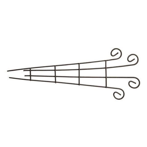 Миниатюра кукольная: Металлическая ажурная мини изгородь, 6х1х13,5см, корич, Астра