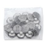 Пуговицы джинсовые ⌀20 мм, фиксированная ножка (БЕЗ ГВОЗДЯ), т.сер, 20 шт