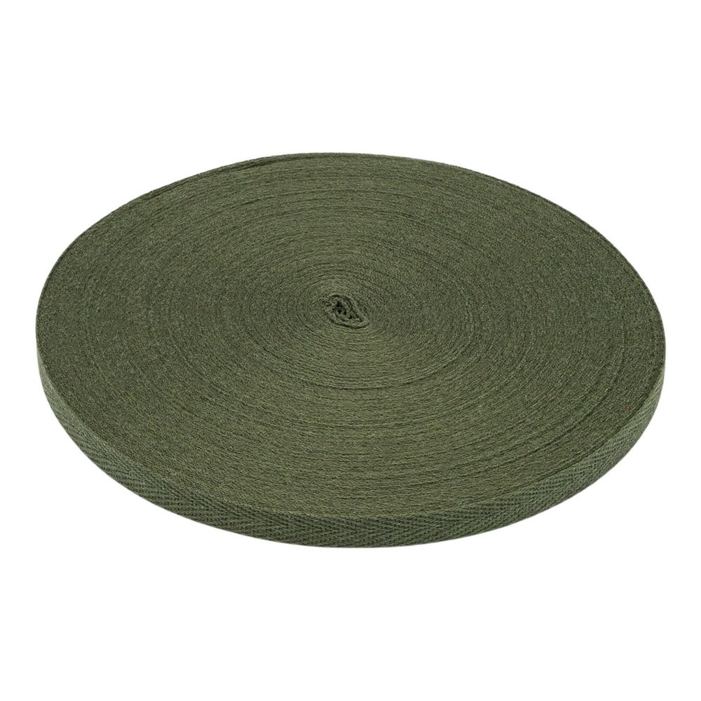 Тесьма (лента) киперная (100% х/б) 10 мм / 45.72 метра, 22 зеленый хаки, 6190-2017