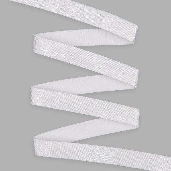 Резинка бельевая (бретелечная) 15.0 мм / 50 метров, белый, (ML200.015/1)