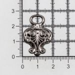 Крючки пришивные декоративные 50х19 мм, металл, чер.никель, 10 шт, BIG