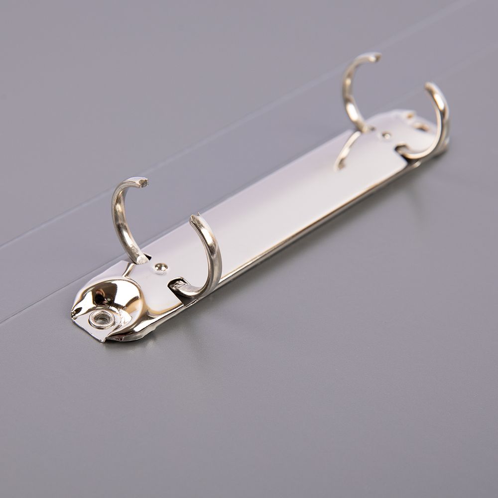 Папка на 2 О-кольцах A4 700 мкм 25 мм, 4 шт, d-20 мм, серебряный new EC211300129, Expert Complete