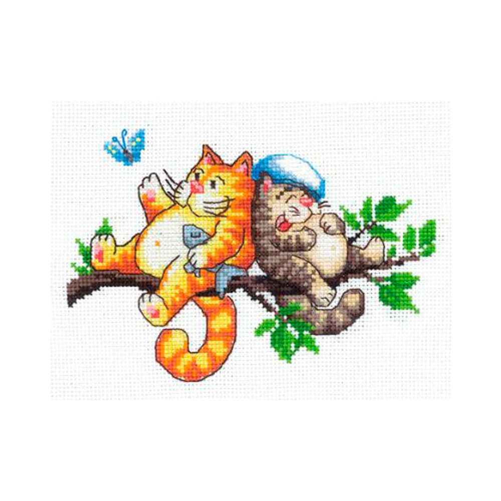 Набор для вышивания нитками Сделай своими руками, Отдыхаем 16,5х12 см