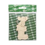 Заготовка из фанеры Мышонок в сапожке 4,6х9,4х0,3см, Астра