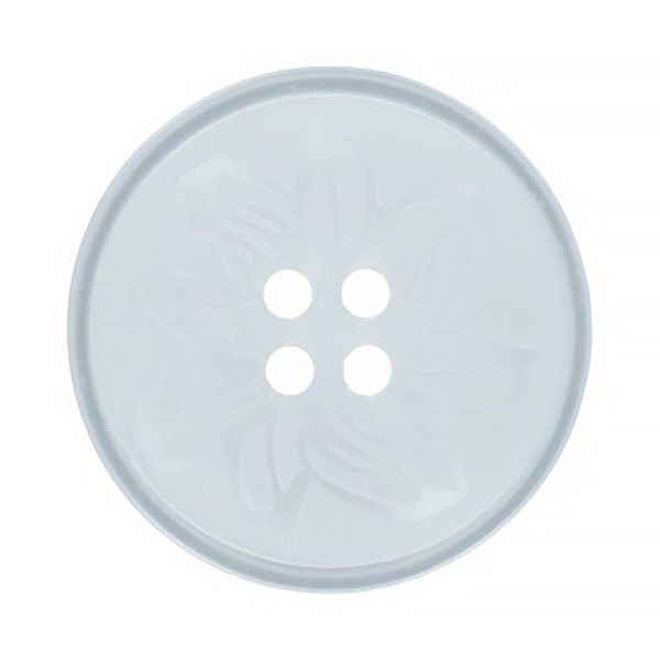 Пуговицы 4 прокола пальтовые 26 мм, 12 шт, А001 белый, Gamma VX 0035