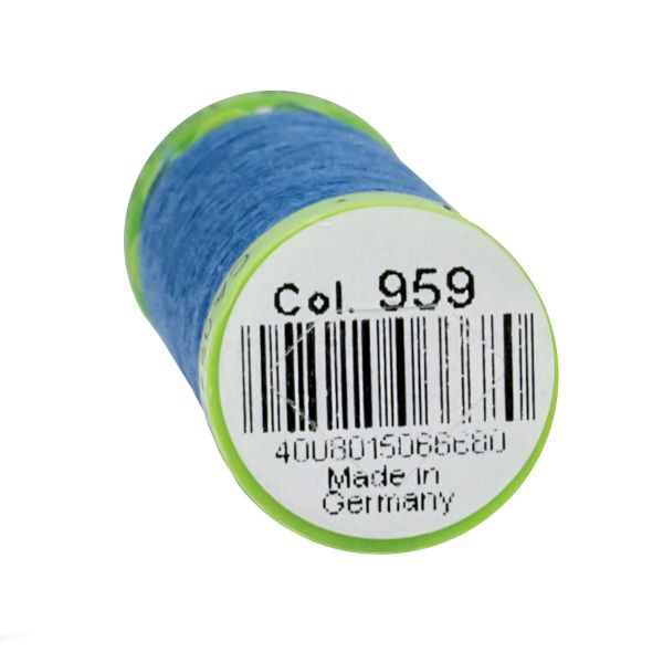 Нитки для тонких тканей Gutermann Extra Fine 150, 200м, 959 голубой королевский, 5 катушек