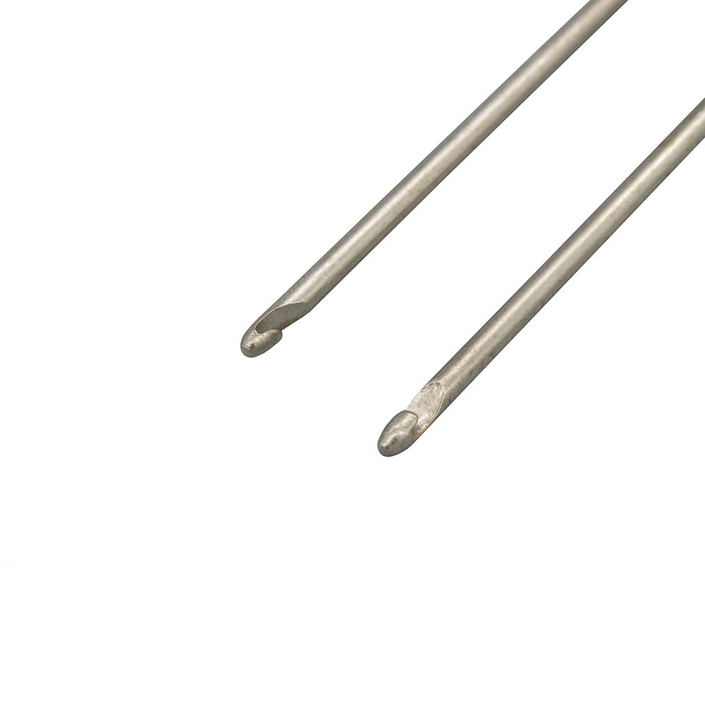 Крючки для тунисского вязания с фиксаторами на леске ⌀2,75, 60см