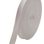 Тесьма (лента) киперная 20 мм / 50 метров, 6 г/м, 100% полиэфир, 02 молочный