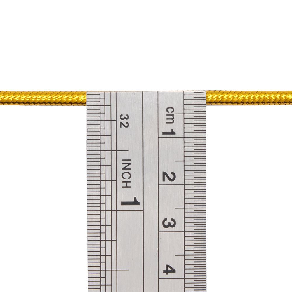 Шнур металлизированный ⌀3.0 мм / 50 метров, 0371-1011, золото