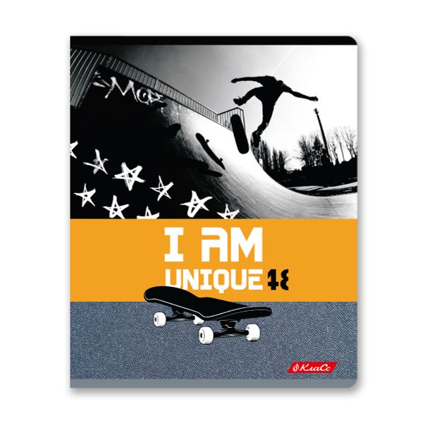 Тетрадь ученическая общая, A5+ 48 л. на скобе 65 г/м², белизна 100%, 10 шт, клетка в термоусадочной пленке, 000726 Я уникальный!, Светоч 48ТЕТк-001