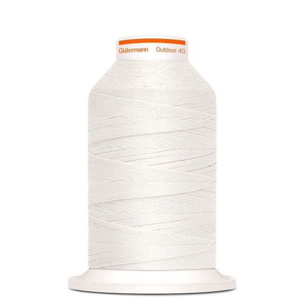 Нить для плотных и уличных тканей Gutermann Outdoor 40, 400 м, 798300, 1005 белый, 1 катушка