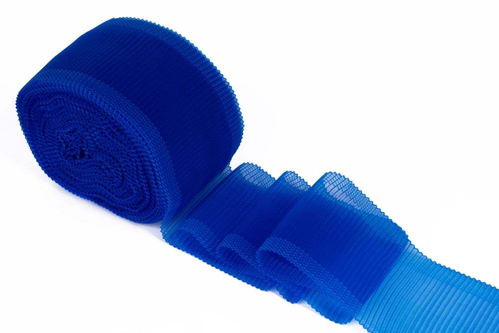 Лента капроновая (органза) 110.0 мм / 50 метров, васильковый, Gamma С 1692