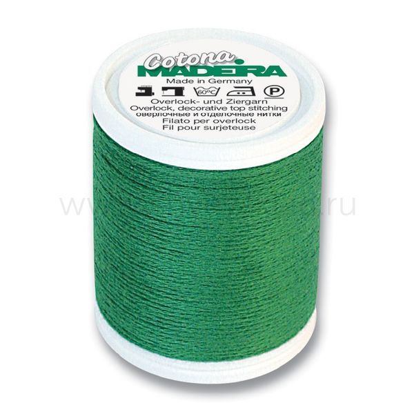 Нитки оверлочные хлопок Madeira Cotona №4, 100 м, цв. 1303, 9304, 5 катушек