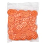 Пуговицы детские Горошек 28L (331 оранжевый) Q7125-FSS, 72 шт