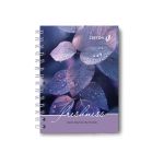 Записная книжка с твердым переплетом, глянцевая ламинация, на гребне A6 80 л. 4 шт клетка, После дождя 01583, ЗК221 Светоч