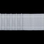 Лента (тесьма) шторная: сборка параллельная (1:2) 75 мм / 50 метров, (7 рядов петель, 2 шнура), C750 белый