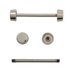 Шпилька для сумки металл L-30мм/10мм с таблеткой ⌀10мм, никель ГР, 66785, 10 шт