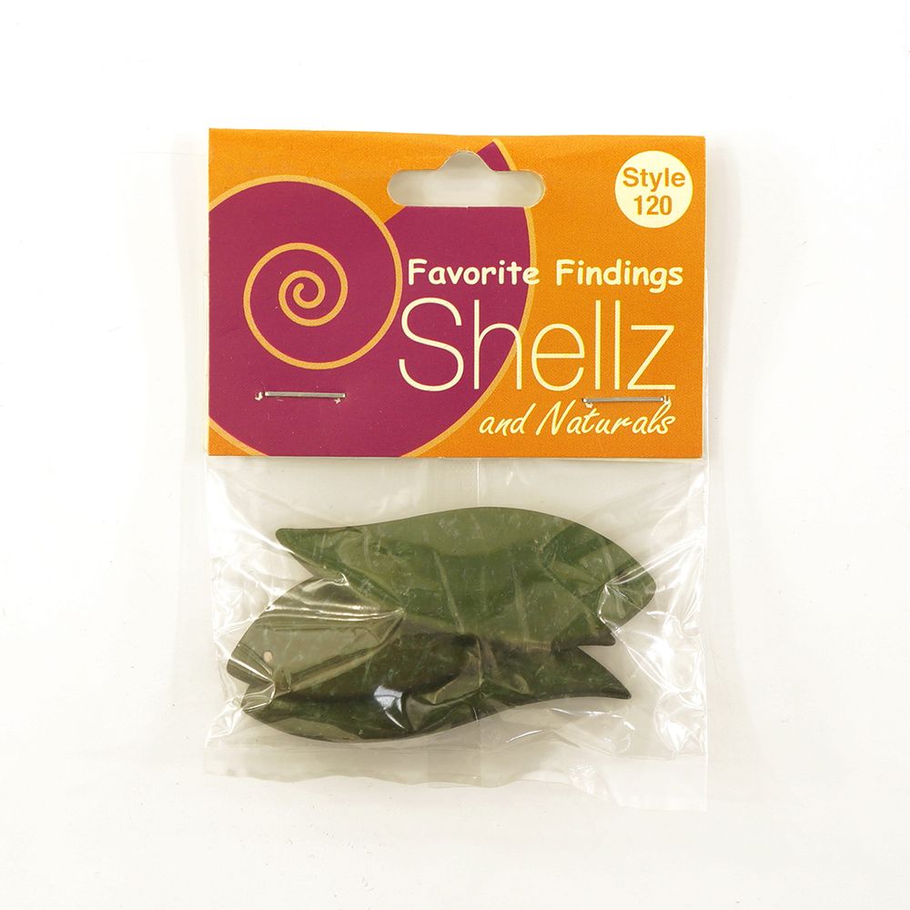 Пуговицы Shellz &amp; Natural Coconut Dangle, зеленый, 3 шт, Blumenthal Lansing