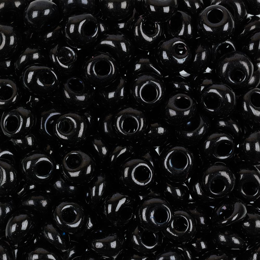 Бисер Preciosa Drops 2/0 (6 мм), 50 г, 23980 черный, 311-11001 Бисер Preciosa Drops 2/0 (6 мм), 50 г, 23980 черный, 311-11001