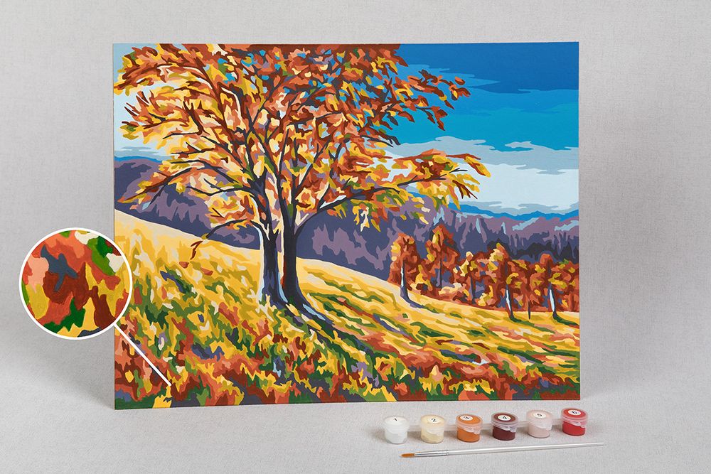 Картина по номерам Фрея PKZ/PM-070, Разноцветная осень, (на картоне) 40х30 см